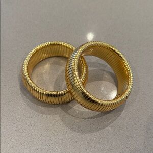 J. Crew Gold Coil Bangle Bracelets